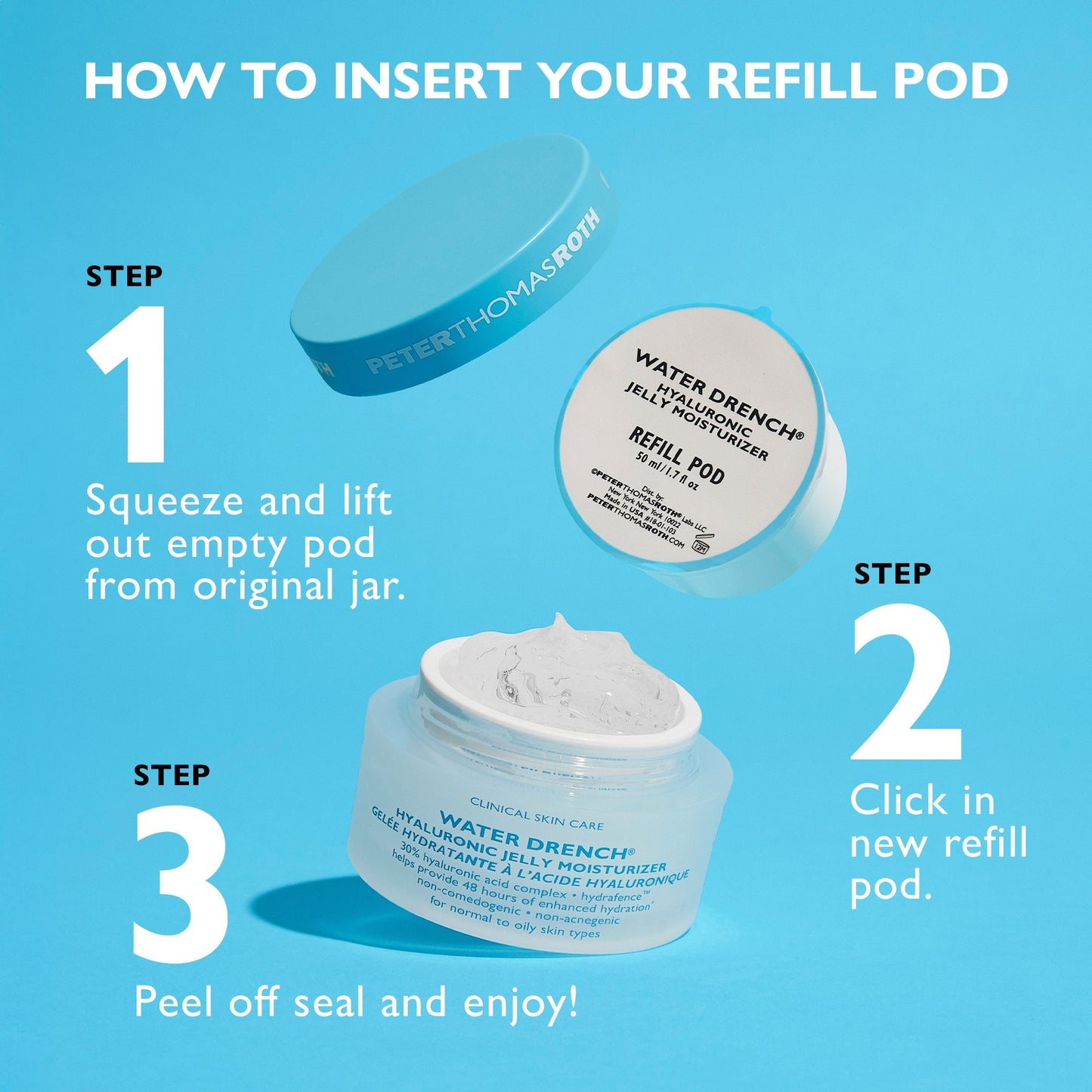 Water Drench Hyaluronic Jelly Moisturizer - Refill Pod, 1.7 fl oz